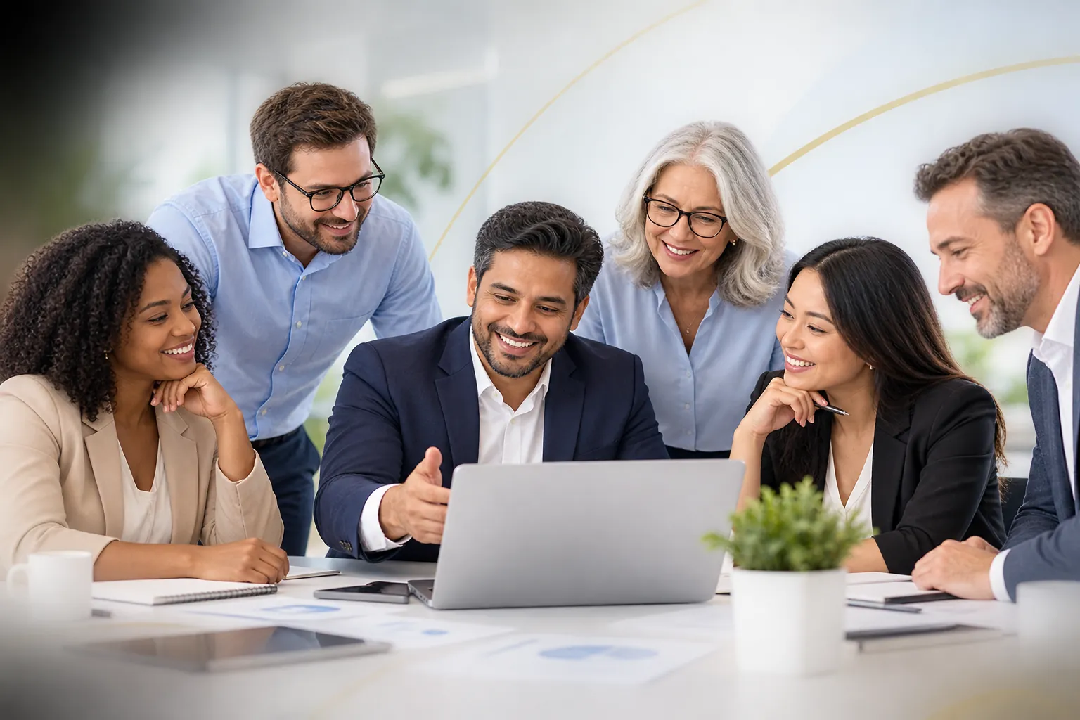ANR advisor reviewing employee benefits and payroll options with a business team
