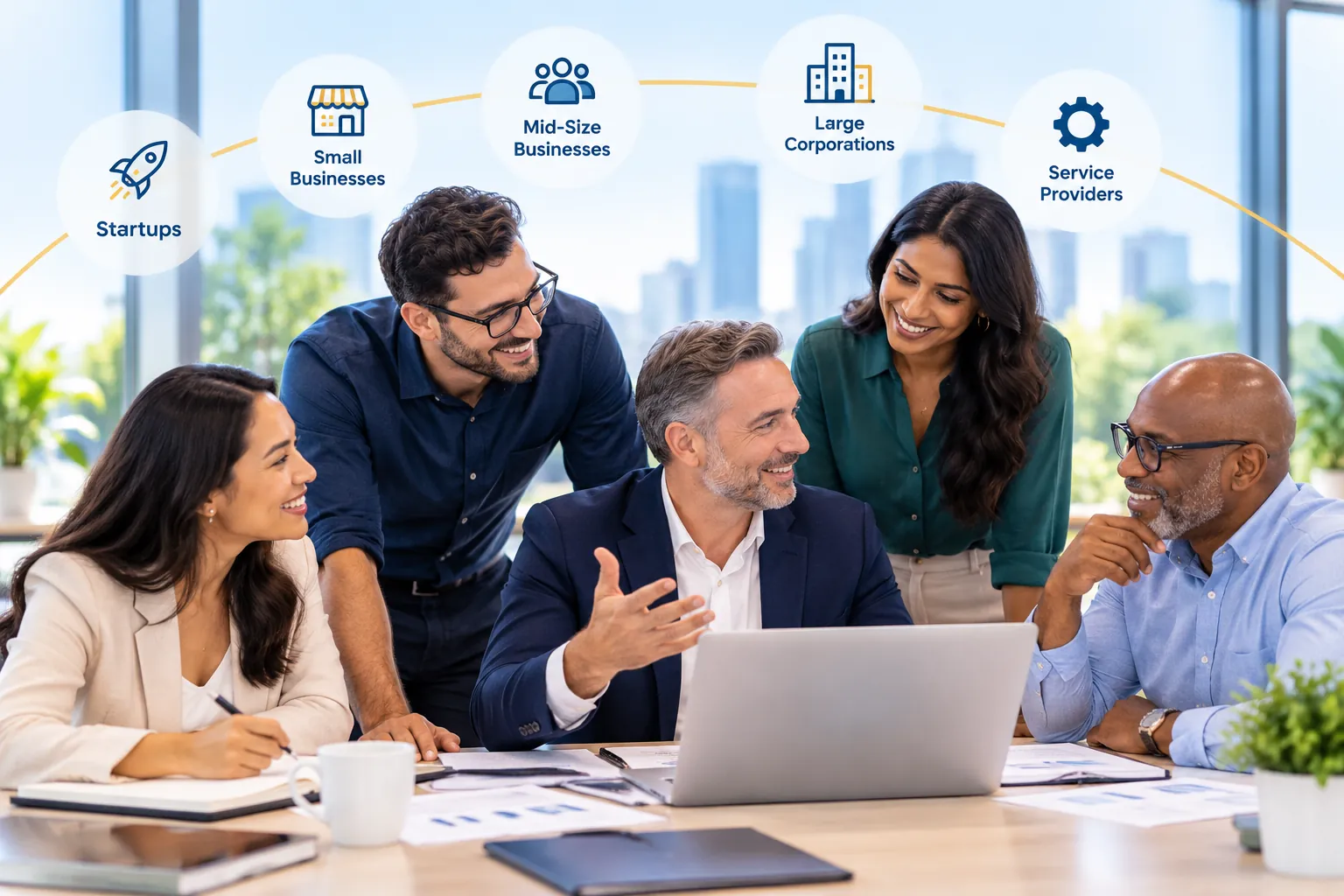 Businesses ANR serves, from startups and small businesses to large corporations and service providers
